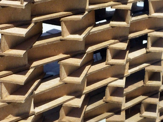 Chipboard brick pattern